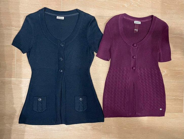 2 vesten met korte mouwen, Street One, Kleding | Dames, Truien en Vesten, Zo goed als nieuw, Maat 38/40 (M), Blauw, Ophalen of Verzenden