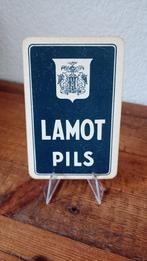 Brouwerij oud bier Lamot Pils speelkaart, Overige merken, Reclamebord, Plaat of Schild, Gebruikt, Verzenden