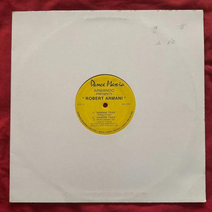 Robert Armani – Armani Trax, Cd's en Dvd's, Vinyl | Dance en House, Gebruikt, Techno of Trance, 12 inch, Verzenden