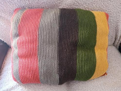 Handgebreide Poefs Huis Tuin Decoratie, Huis en Inrichting, Woonaccessoires | Kussens, Nieuw, Overige kleuren, Rechthoekig, Ophalen