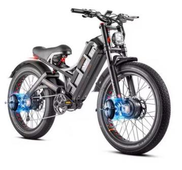 Fatbike 2x Brushless Motor Max.speed 44 MPH 3000W 51V 60AH!  beschikbaar voor biedingen