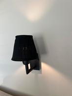 2 zwarte wandlampen, Huis en Inrichting, Lampen | Wandlampen, Ophalen, Zo goed als nieuw