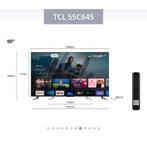 TCL QLED 4K 55" smart-tv van 120 Hz (139 cm), Audio, Tv en Foto, Televisies, QLED, 120 Hz, Zo goed als nieuw, 100 cm of meer