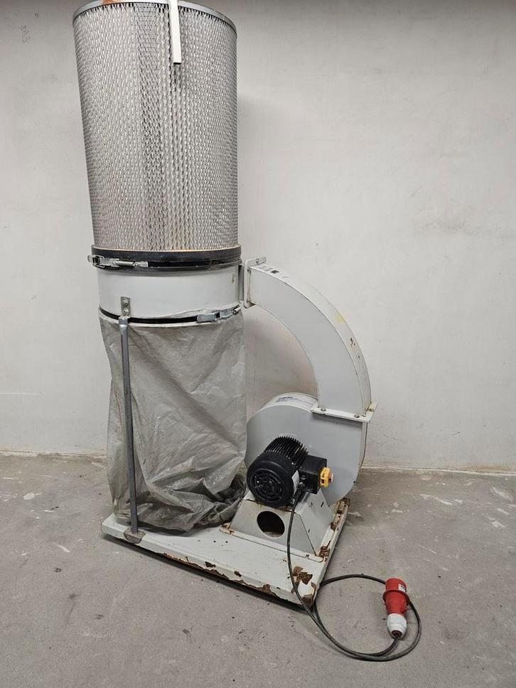 Contimac Houtmot Afzuiging 400V / werkplaatsafzuiging, Bricolage & Construction, Ventilation & Extraction, Utilisé, Extracteur