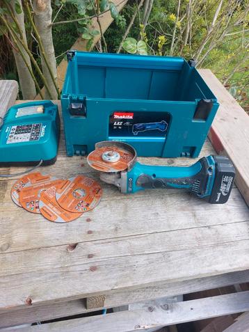 Makita 18v 115mm haakse slijper 