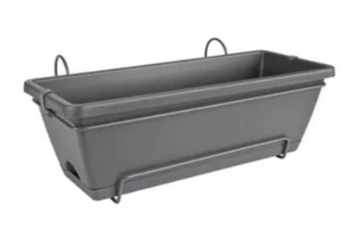 3 hangende plantenbakken, Tuin en Terras, Bloembakken en Plantenbakken, Gebruikt, Kunststof, Balkon, Tuin, Minder dan 30 cm, Minder dan 60 cm