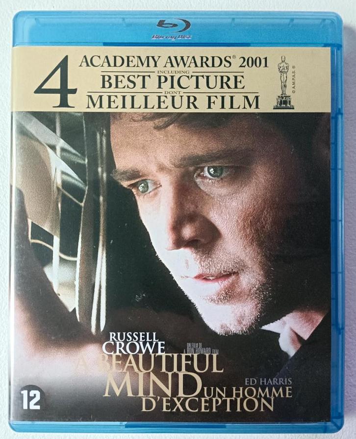 A Beautiful Mind blu-ray (met NL ondertitels), Cd's en Dvd's, Blu-ray, Zo goed als nieuw, Drama, Ophalen of Verzenden