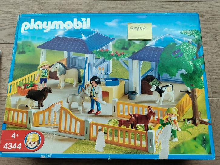 Playmobil set kinderboerderij en verzorging dieren, Kinderen en Baby's, Speelgoed | Playmobil, Gebruikt, Complete set, Ophalen