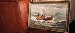 Visserschip ter Noordzee, Antiek en Kunst, Ophalen