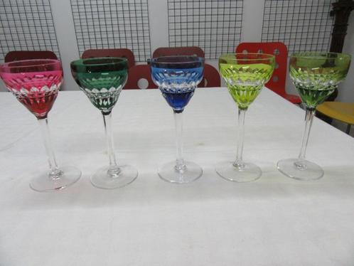 Val St Lambert kristallen glazen mod. Tilly size Esneux, Antiek en Kunst, Antiek | Glaswerk en Kristal, Ophalen of Verzenden