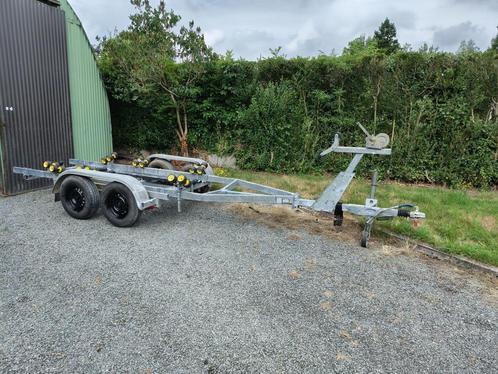 pega kantel stallingstrailer, Watersport en Boten, Boottrailers, Geremd, Dubbelassig (tandemas), Kantelbaar, Stallingstrailer