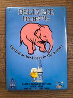 DELIRIUM TREMENS  reclamebord blik (early sign), Verzamelen, Biermerken, Gebruikt, Reclamebord, Plaat of Schild, Overige merken