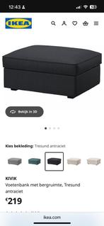 Voetenbank met bergruimte. Ikea Kivik, Huis en Inrichting, Ophalen, Gebruikt, 50 tot 75 cm, 75 tot 100 cm