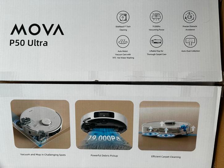 MOVA Aspirateur robot P50 Ultra, Electroménager, Aspirateurs, Neuf, Aspirateur robot, Moins de 1 200 watts, Réservoir, Enlèvement