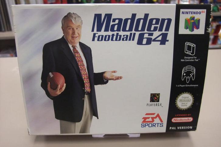 Madden Football 64 (cib) eur n64, Games en Spelcomputers, Games | Nintendo 64, Gebruikt, Sport, 2 spelers, Vanaf 3 jaar, Ophalen of Verzenden