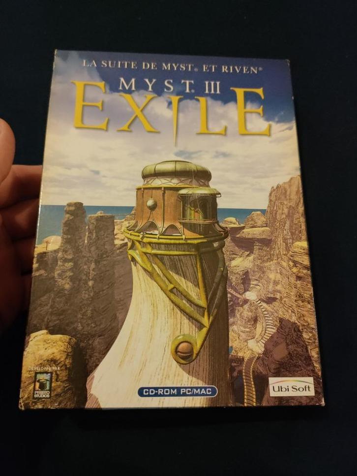 Jeu vintage big box Myst III Exile - PC - FR - Complet, Games en Spelcomputers, Games | Pc, Zo goed als nieuw, Avontuur en Actie