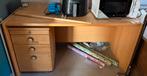 Stevig bureau met ladeblok op wielen, Huis en Inrichting, Ophalen, Gebruikt, Bureau