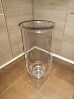 Grote glazen vaas op voet -Pomax / H : 45 cm, Huis en Inrichting, Ophalen, Zo goed als nieuw, Glas