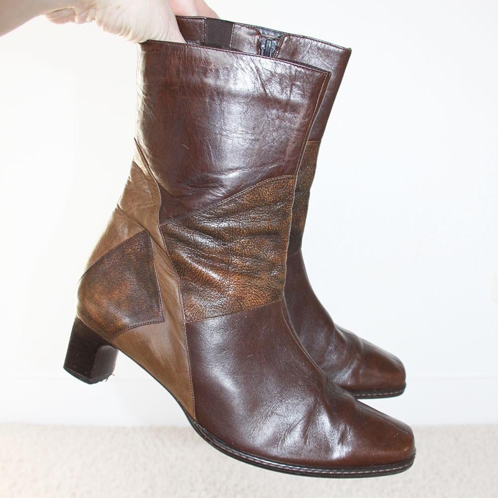 Très belles bottes en cuir Verhulst s15 (tailleG6½/40) €60,-, Vêtements | Femmes, Chaussures, Comme neuf, Boots et Botinnes, Brun