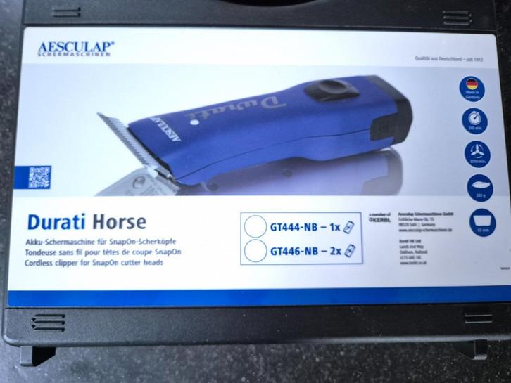 Scheermachine Aesculao Durati Horse, Dieren en Toebehoren, Paarden en Pony's | Verzorgingsproducten, Nieuw, Ophalen of Verzenden