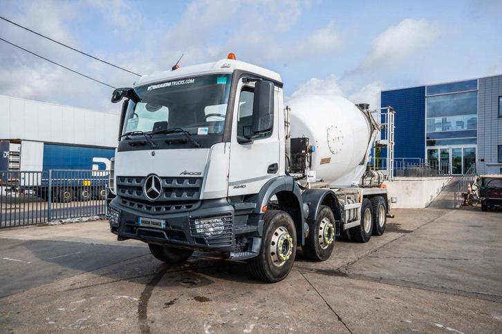 Mercedes-Benz AROCS 3240 BB+STETTER 9m3 (bj 2019), Auto's, Vrachtwagens, Bedrijf, Te koop, Airconditioning, Elektrische ramen