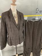broekpak Sarah Pacini - 38-40, Kleding | Dames, Jasjes, Kostuums en Pakken, Maat 38/40 (M), Kostuum of Pak, Bruin, Verzenden