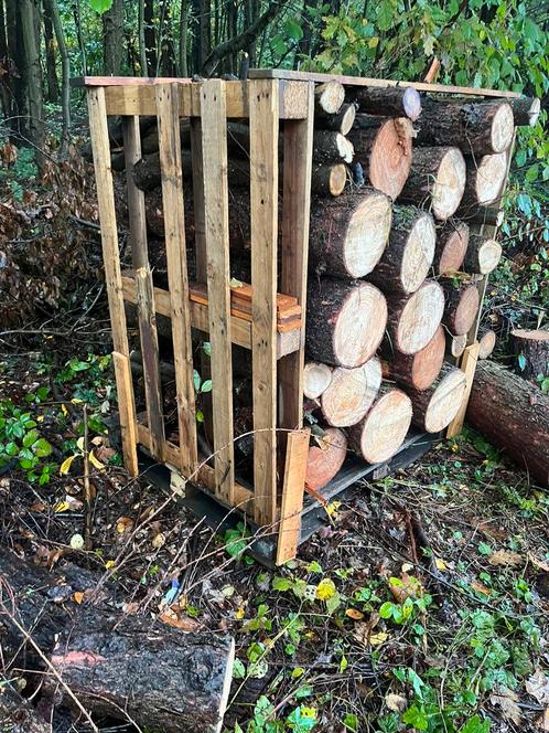 Brandhout gemengd loofhout redelijk droog op meter gezaagd, Tuin en Terras, Brandhout, Overige houtsoorten, Minder dan 3 m³, Ophalen