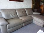 HOEKSALON MET CHAISE LONG LEDER CHATEAUX D 'AX, Huis en Inrichting, Ophalen, Leer