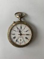 zakhorloge - Roskopf - spoorweg, Handtassen en Accessoires, Horloges | Antiek, Overige merken, Overige materialen, Zakhorloge