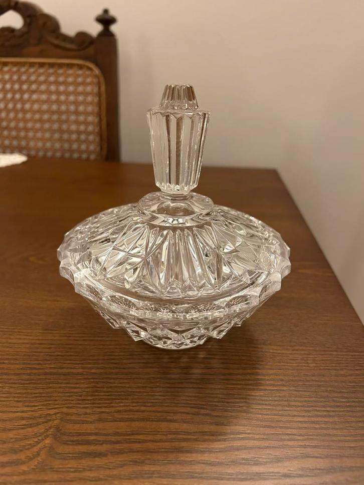 Val Saint Lambert kristallen bonbonnière, Antiek en Kunst, Antiek | Glaswerk en Kristal, Ophalen