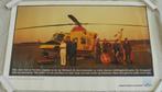 Poster Affiche Helikopter SAR Agusta Bell 412 SP, 63x39cm., Verzamelen, Militaria | Algemeen, Ophalen of Verzenden, Luchtmacht