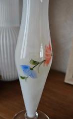 Vase blanc étroit décoration, Huis en Inrichting, Woonaccessoires | Vazen, Ophalen of Verzenden, Gebruikt, Wit