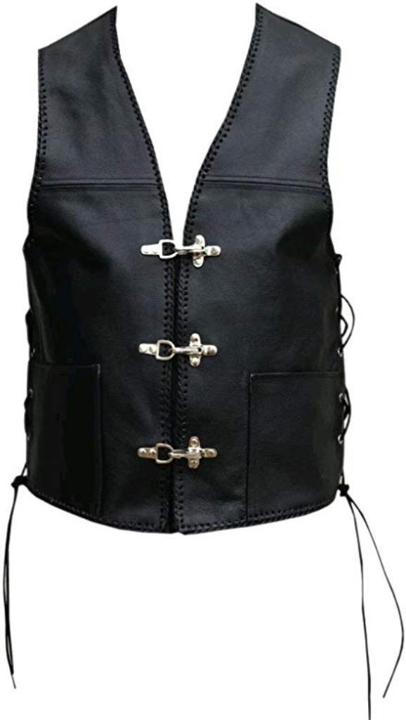 Gillet de Moto Cuir neuf solde prix 45€, Motos, Vêtements | Casques de moto, Neuf, avec ticket, Enlèvement ou Envoi