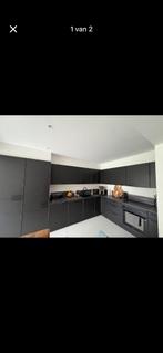 Volledige keuken inclusief toestellen (matzwart), Huis en Inrichting, Ophalen, Zwart, Hoekkeuken, Zo goed als nieuw