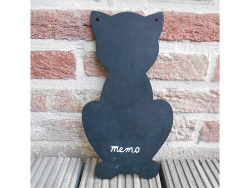 Plaque mémo "chat", Huis en Inrichting, Woonaccessoires | Memoborden, Gebruikt, Krijtbord, Ophalen