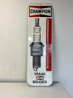 CHAMPION bougie reclame thermometer, Verzamelen, Ophalen of Verzenden, Gebruikt, Reclamebord