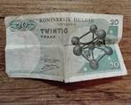 Briefje van 20 belgische frank, Ophalen of Verzenden, Los biljet