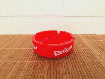 Belga vintage rode asbak, Verzamelen, Rookartikelen, Aanstekers en Luciferdoosjes, Ophalen of Verzenden, Zo goed als nieuw, Asbak