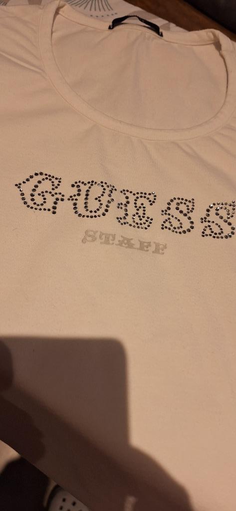 Witte t-shirt Guess, Kleding | Dames, T-shirts, Gedragen, Maat 38/40 (M), Wit, Korte mouw, Ophalen