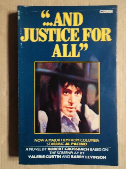 and Justice for All [novel of Injustice] - 1980 - Al Pacino, Livres, Romans, Utilisé, Amérique, Enlèvement ou Envoi