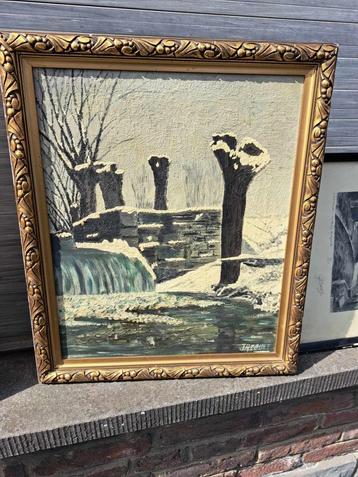 huile sur toile signe jacques beschikbaar voor biedingen