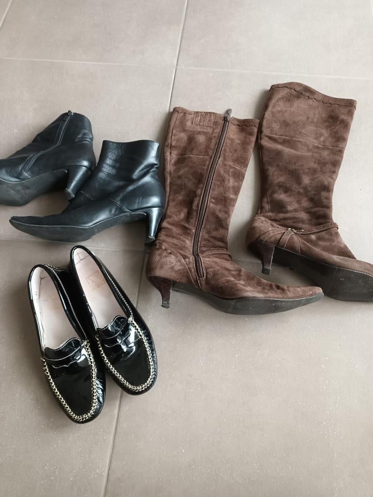 Maat 37 hoge en lage laarzen en puntjes instappers, Enlèvement ou Envoi, Sabots