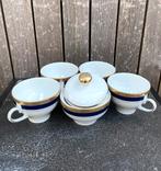 4 prachtige theekopjes met bijhorende suikerpot, Antiek en Kunst, Antiek | Servies compleet, Ophalen of Verzenden