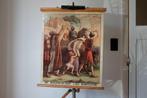 wandplaat Bijbelse serie, Antiek en Kunst, Antiek | Schoolplaten, Overige thema's, Ophalen of Verzenden