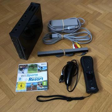 Console Nintendo Wii + Wii Sports et Wii Sports Resort, Enlèvement ou Envoi, Utilisé, Avec 2 manettes, Avec jeux