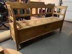 oude bank in dennenhout, Huis en Inrichting, Stoelen, Ophalen of Verzenden, Gebruikt, Hout