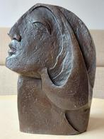 Bronzen Beeld Vrouw Bust Gesigneerd Picasso Nummer, Antiquités & Art, Enlèvement ou Envoi