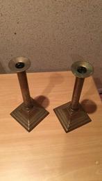 2 antieke kandelaars, Antiek en Kunst, Ophalen