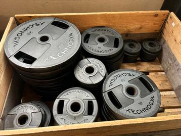 257,5KG Technogym PU Urethane Schijven Olympic Weight Plates