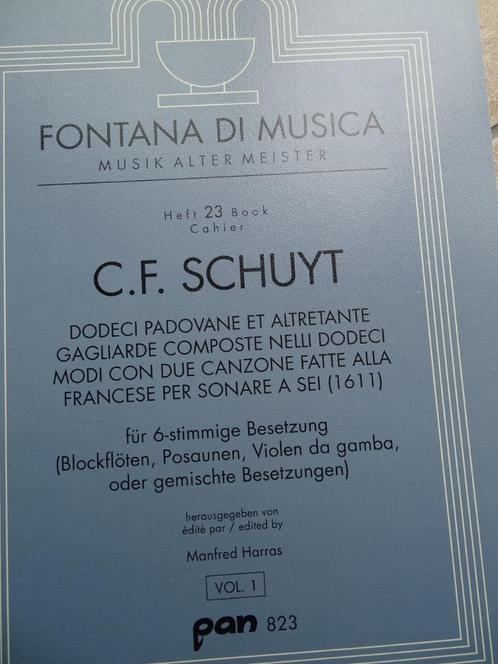 C.F. Schuyt - 5 en meer blokfluiten/gemengde ensembles, Muziek en Instrumenten, Bladmuziek, Zo goed als nieuw, Overige soorten